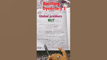 Bacillarydysentery Infections Shigella Medicine Studyinshorts Studynote Medicine Vlog74 