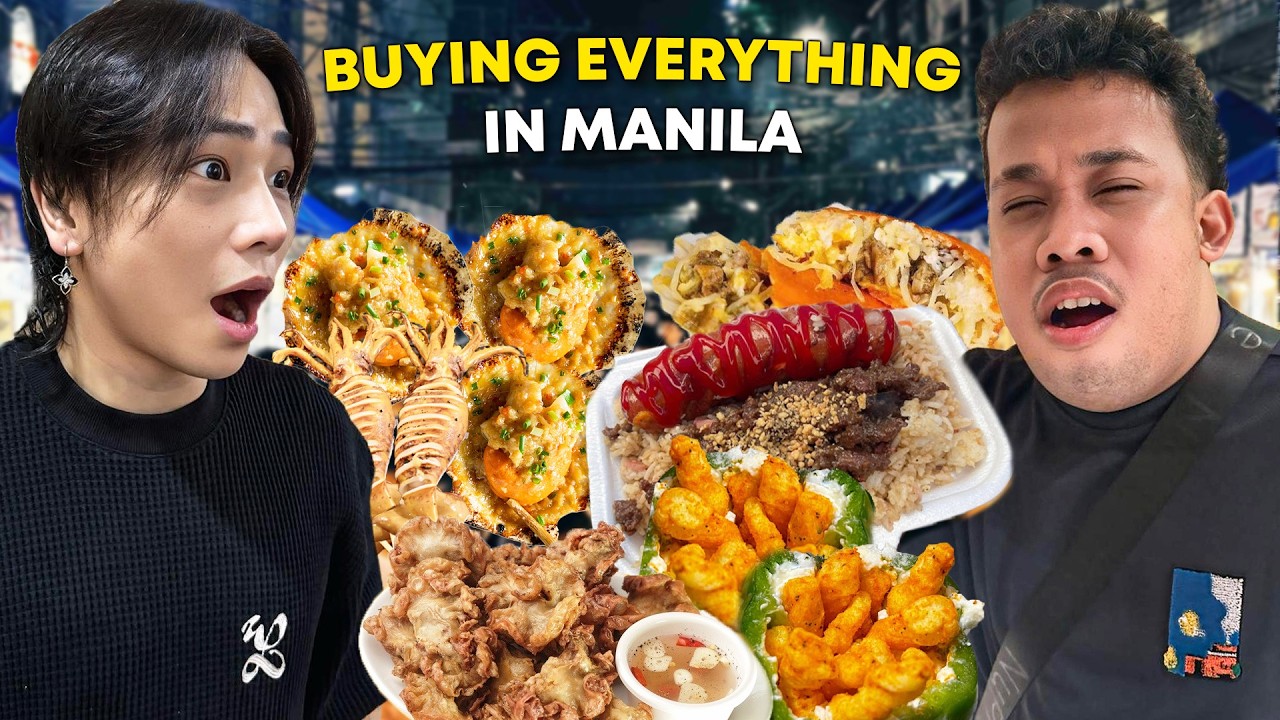 BUYING EVERY STREETFOOD IN MANILA (Fusion Alley Foodpark)