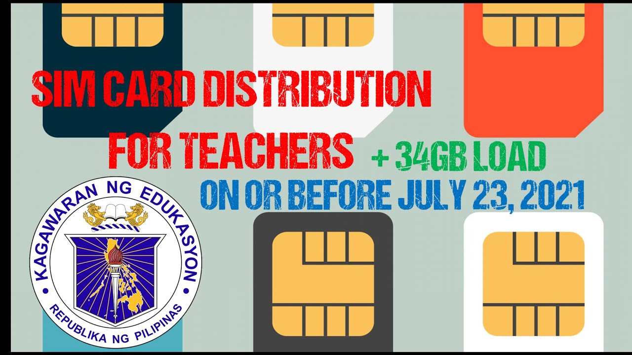 Sim Card Distribution Sim Card Distribution for Teachers | Connectivity Load for Teachers ...