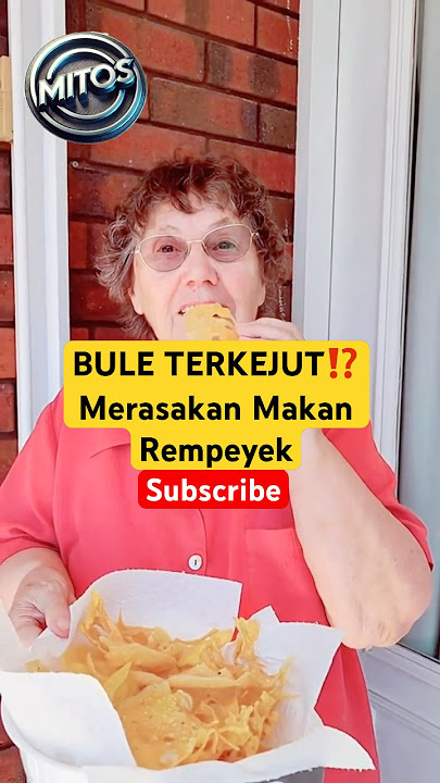 FAKTA UNIK: Bule Coba Makan Rempeyek. Ketagihan atau Malah Nggak Doyan❓#shorts #viral