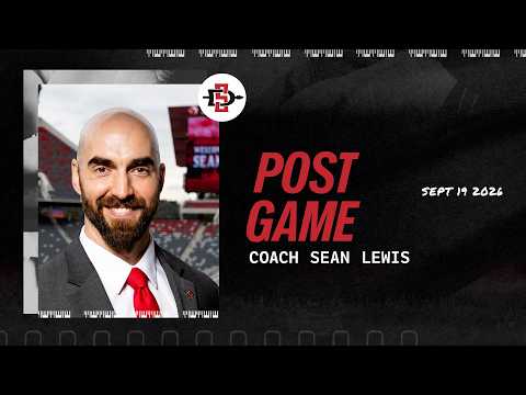 SDSU FOOTBALL: SEAN LEWIS POST GAME VS JMU - SEP 19, 2026