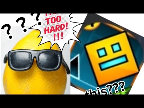 playing geometry dash for the first time - YouTube