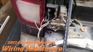 2017 Honda Ridgeline - Backup Camera Stopped Working (Wiring Destroyed)