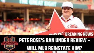 Pete Rose Reinstatement MLB Finally Rethinking His Lifetime Ban! । USA TODAY NEWS