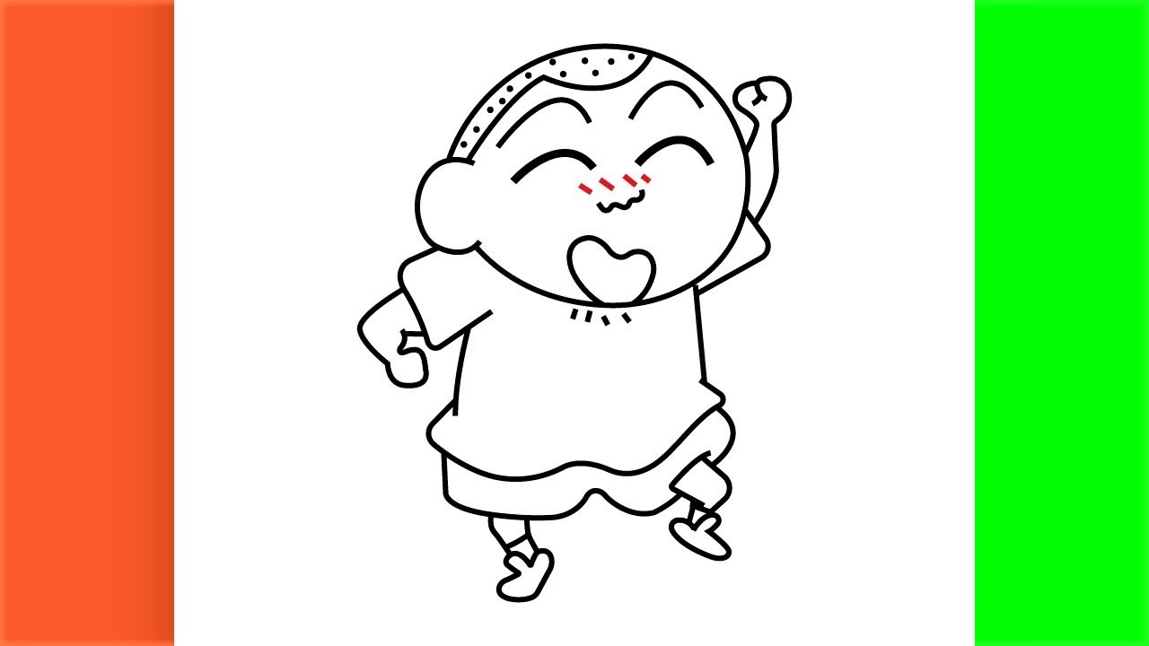 How To Draw Masao Sato From Shinchan | D4Drawing