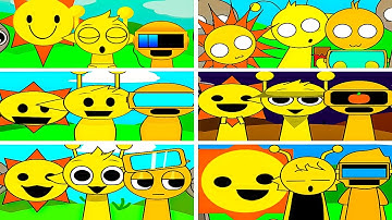 Incredibox Sprunki but MIX Mr. Sun & Simon & Garnold in All Different Mods