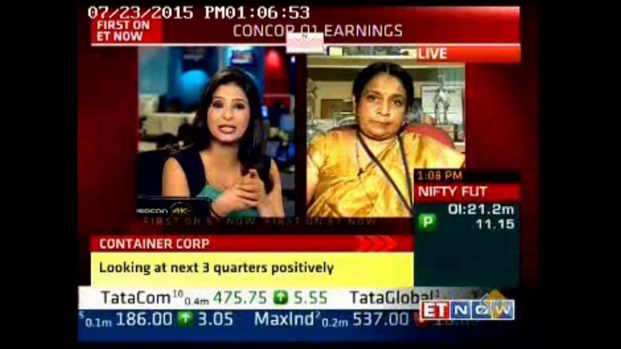 Aoli Rani Dr. P. Alli Rani, Director Finance/CONCOR in a talk with ET NOW - YouTube
