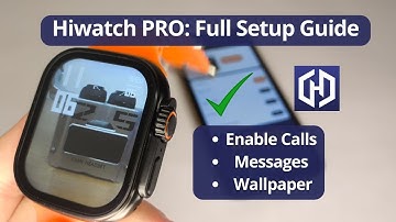 How to Connect Smartwatch to Hiwatch PRO + Setup Notifications & Wallpaper