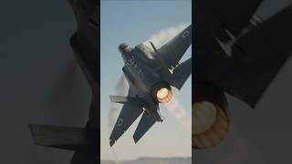 Lockheed Martin F-35I Adir Israeli stealth fighter jet performing a high-speed flyby.