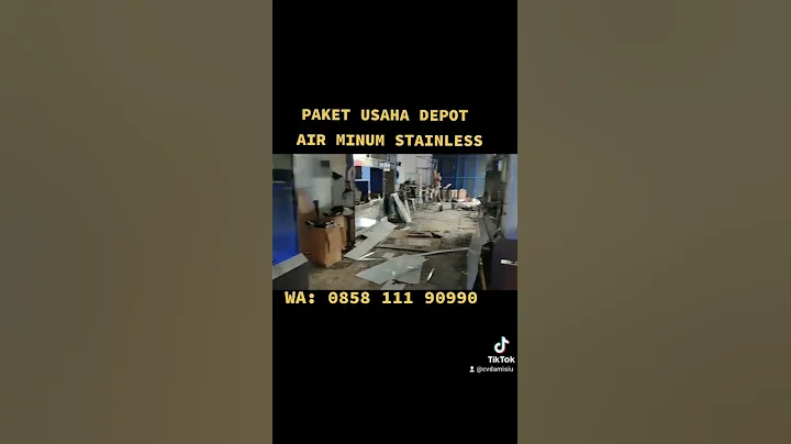 Paket usaha depot air minum isi ulang stainless #usaha #bisnis #depotairminum #usaharumahan