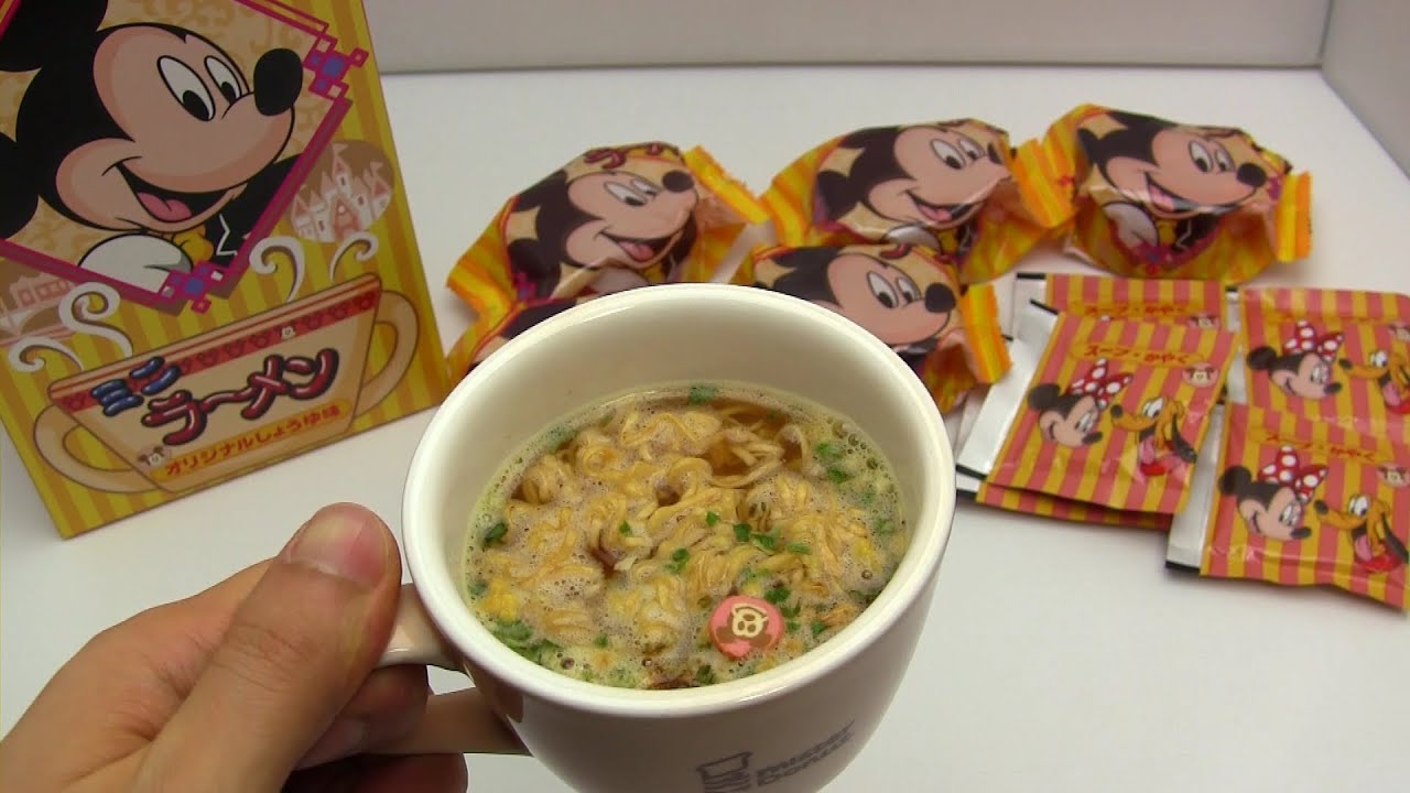 Mickey Mouse Mini Ramen Noodles TDL - YouTube
