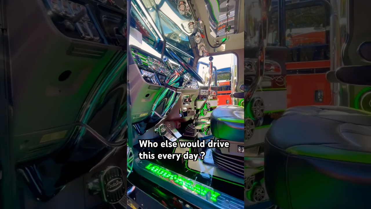 Абсолютно безупречный, чистый рабочий Peterbilt 389