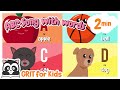ABC song with words | アルファベットと単語の歌 | Grit for kids-original | English song for kids |英語の歌