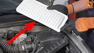 Byta Motorluftfilter TOYOTA COROLLA (ZZE12_, NDE12_, ZDE12_) - guide