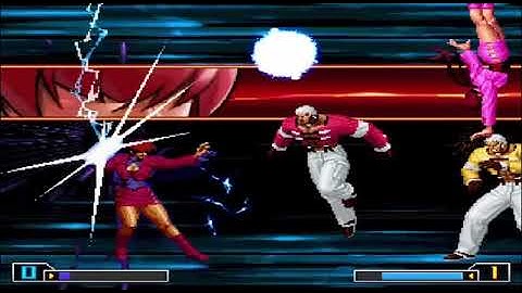 KOF MUGEN Tag Team D.Shermie Rhythm & Thunder Miss Shermie VS O.Yashiro & Orochi Yashiro