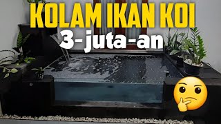 CARA MEMBUAT KOLAM KOI NATURAL MENGGUNAKAN TERPAL GEOMEMBRAN..kolam koi natural alami asri