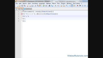 jquery tutorials for beginners - 21 - jquery double click event