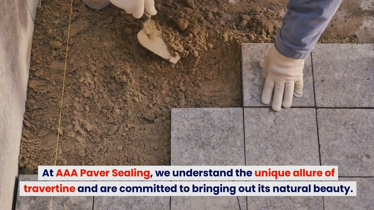 Travertine Tile Sealing & Restoration Orlando - AAA Paver Sealing - 407-392-0888