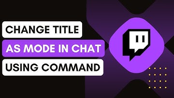 How To Change Twitch Title As A Mod In Chat Using A Command !