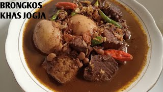 RESEP BRONGKOS DAGING SAPI KHAS JOGJA | LEZAT DAN SIMPEL
