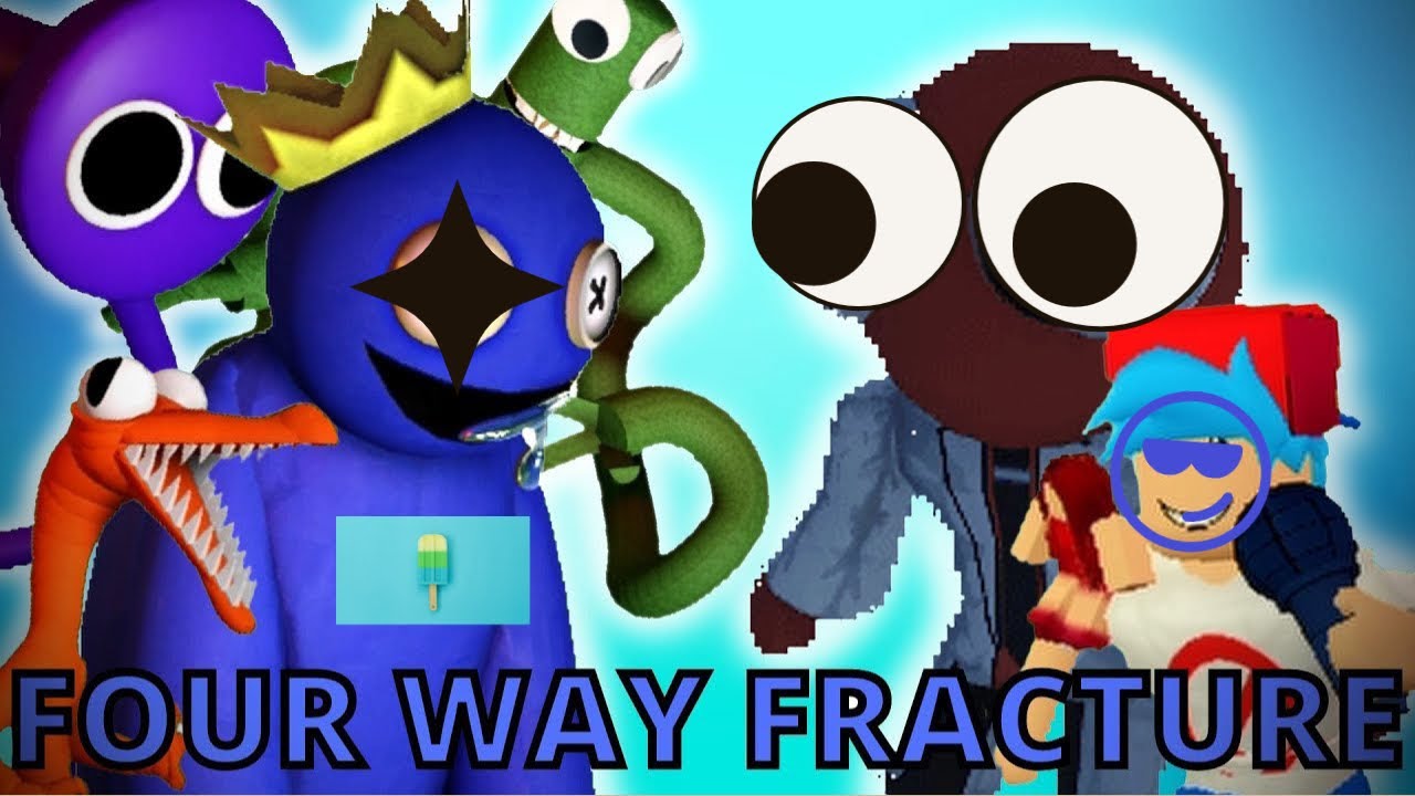 FNF Rainbow Friends Sings Four Way Fracture - Play FNF Rainbow Friends  Sings Four Way Fracture On FNF Online