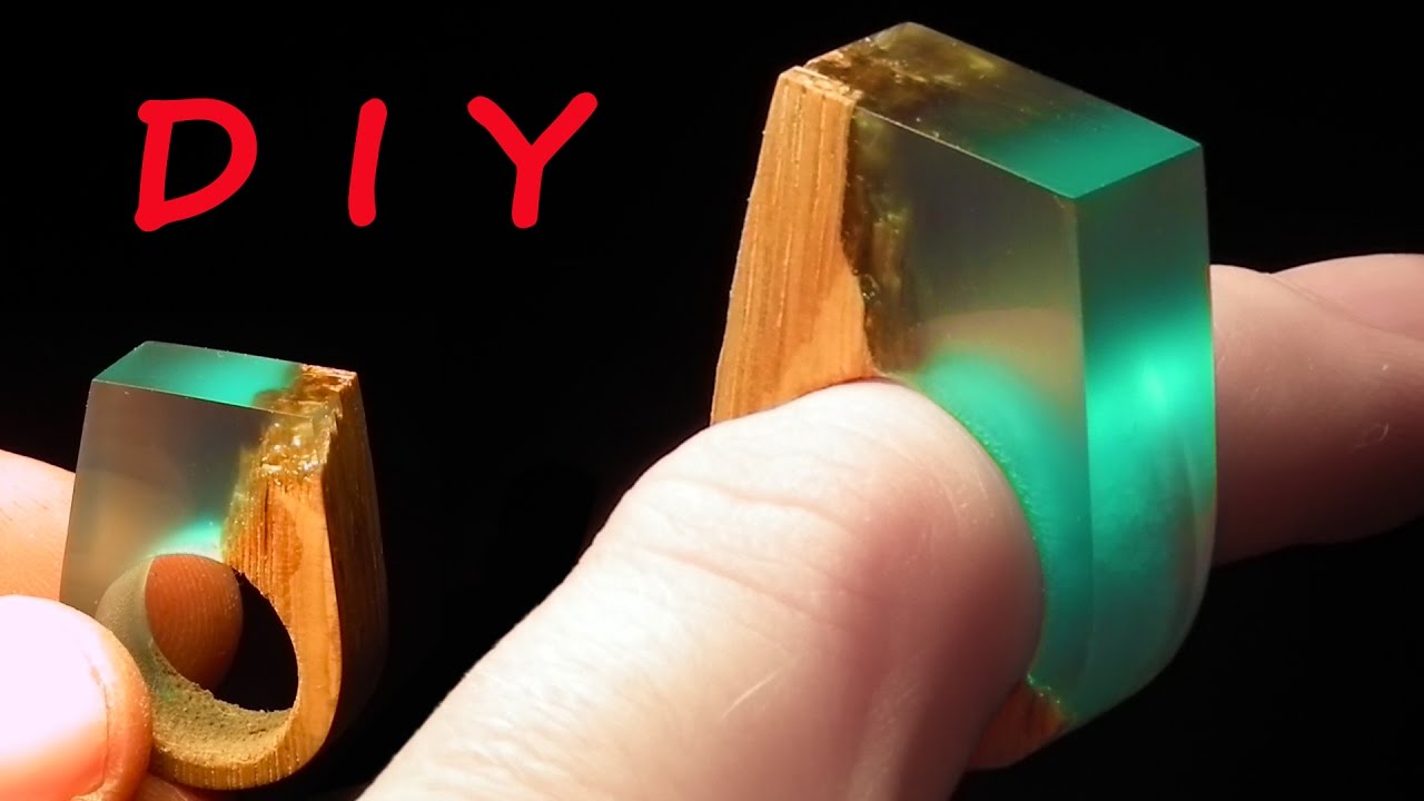 How to make Secret Wood Ring Blue - YouTube