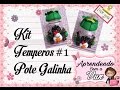 (DIY) Kit Temperos #1 Pote Galinha (Maratona de Potes #10)