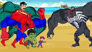 Pro 5 Superhero Team HULK, SPIDERMAN Vs Venom & Joker : Back from the Dead SECRET | FUNNY