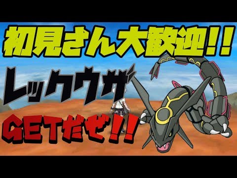 ポケモン 色違いのレックウザgetするぜ Usum Live Part 1 Youtube