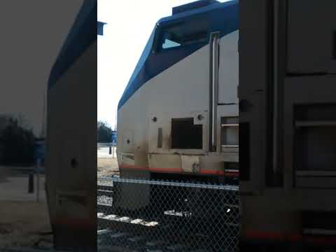 Amtrak departure Bloomington Illinois.