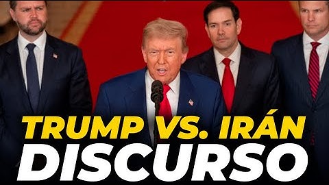 El DISCURSO de DONALD TRUMP tras BOMBARDEAR a IRÁN: titulares de GUERRA