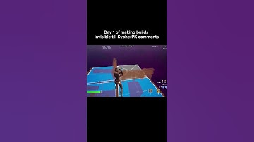 Day 1 of making builds invisible until SypherPK comments#shorts #day1