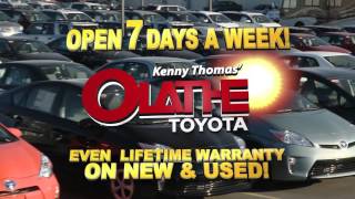 Olathe Toyota: Lifetime Warranty & Open 7 Days a Week