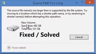 Fix : The source file names are larger than is supported by the file system