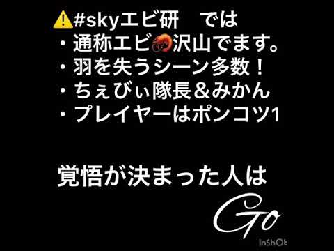 Sky 捨て地エビ3 #skyエビ研