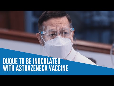 Duque to be inoculated with AstraZeneca vaccine