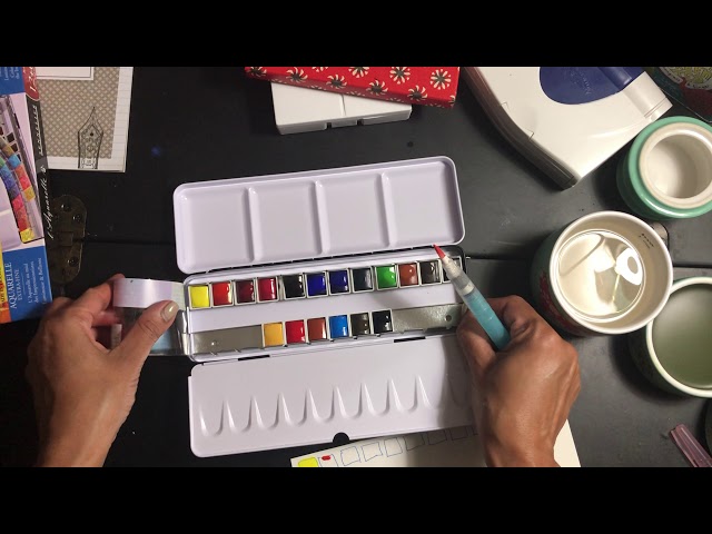 Unboxing and Testing the MaimeriBlu 12 Half Pan Watercolor Set 