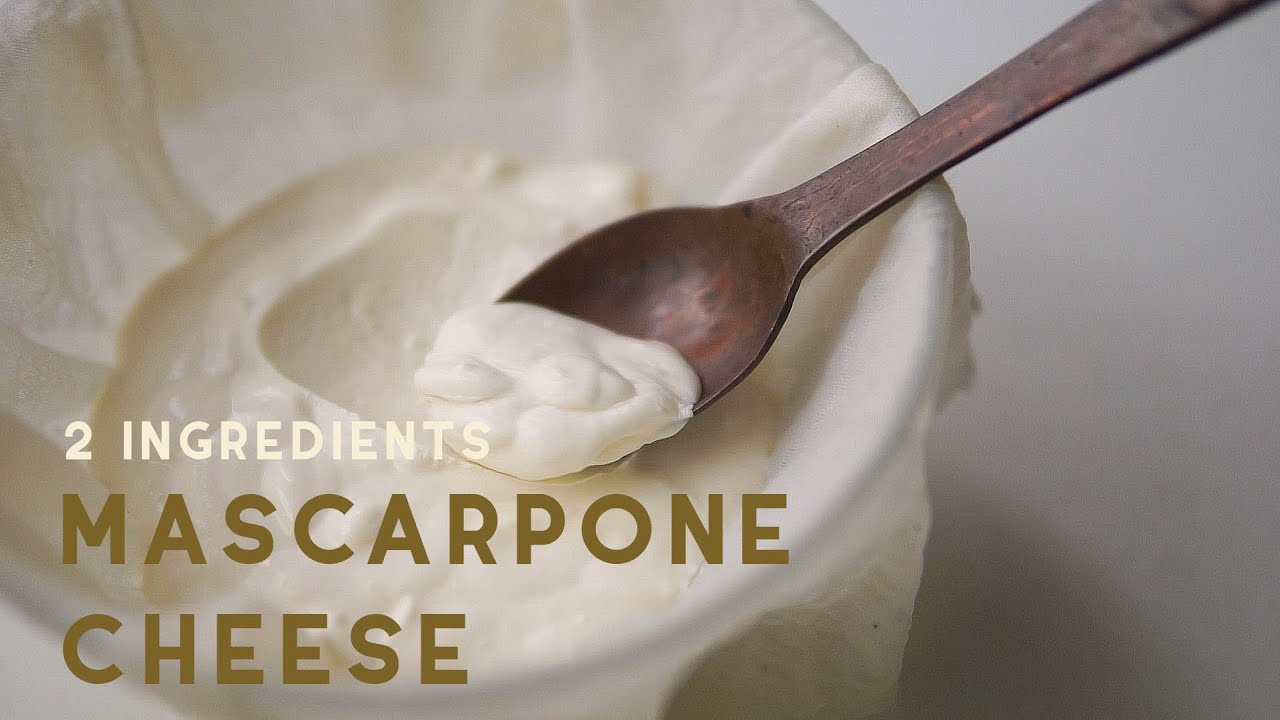Mascarpone Cheese Recipe Easy 2 Ingredients Homemade Mascarpone Cheese Easy Creamy