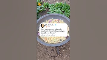 If you could remove a cubic meteranywhere in the world, how would youcreate the most chaos?#reddit