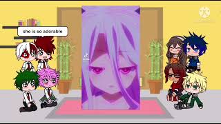 MHA+MLB react to Bakugo+Marinette as Sora+Shiro (No Game No Life)