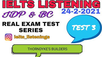 Cambridge ielts 10 listening test 4 with answer script || thorndyke