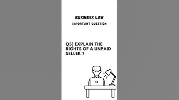 Rights of Unpaid Seller| Business Law| Important Question| #1minnotes #law
