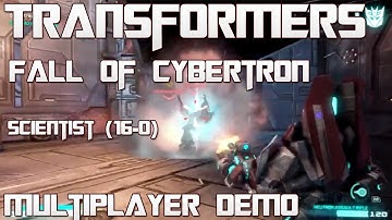 Transformers Fall of Cybertron - Scientist (16-0) Multiplayer Gameplay (DEMO) w/ Commentary