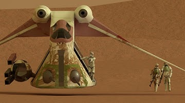 Simplified 3D animation testing (Star Wars Fan-Art)