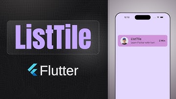 ListTile widget | Flutter