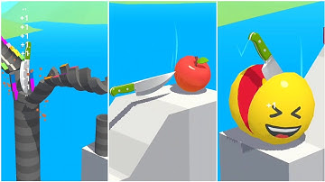 Slice It All Gameplay # 30, Very Satisfying and Relaxing Cutting ASMR Walkthrough ios Android Games