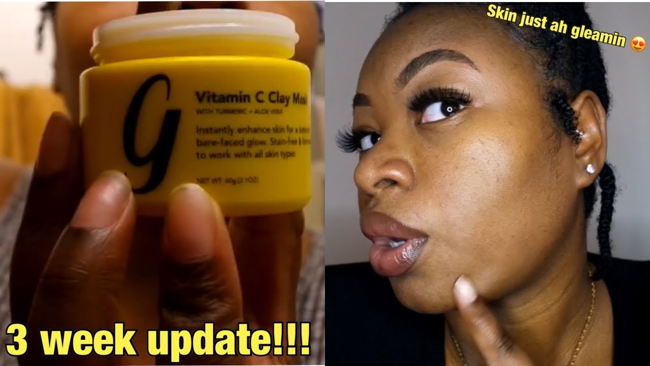 I’ve used this mask for 3 weeks straight Gleamin vitamin c clay mask