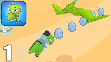 Dino Run 3D - Gameplay Walkthrough Part 1 All Levels (Android & iOS)