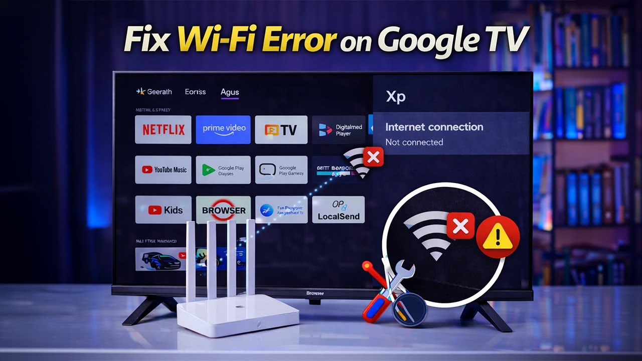 Fix Google TV WiFi & Internet Connection Issues | FIX Google TV Wi-Fi ...