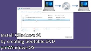 install windows 10 operating system by creating bootable dvd